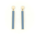 Boucles d'Oreilles Barre Email - Plusieurs Coloris