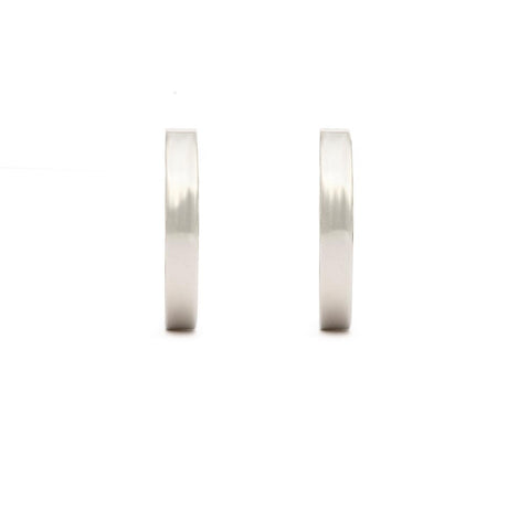 Boucles d'Oreilles Créoles Argentées 1
