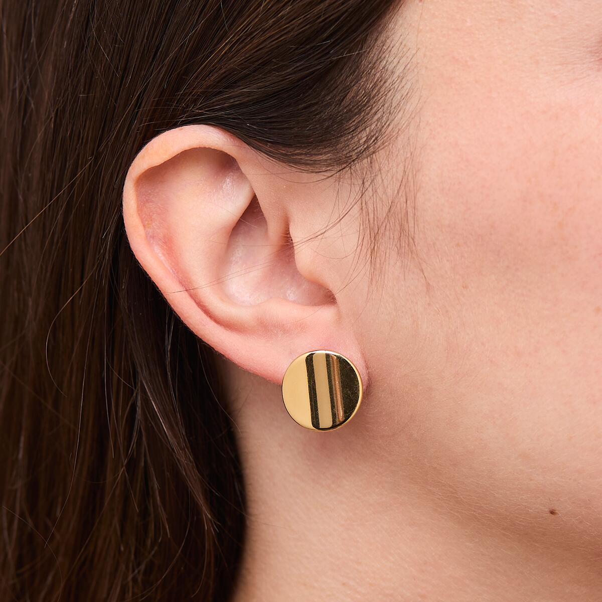 Boucles d'oreilles Puces Dorées 4