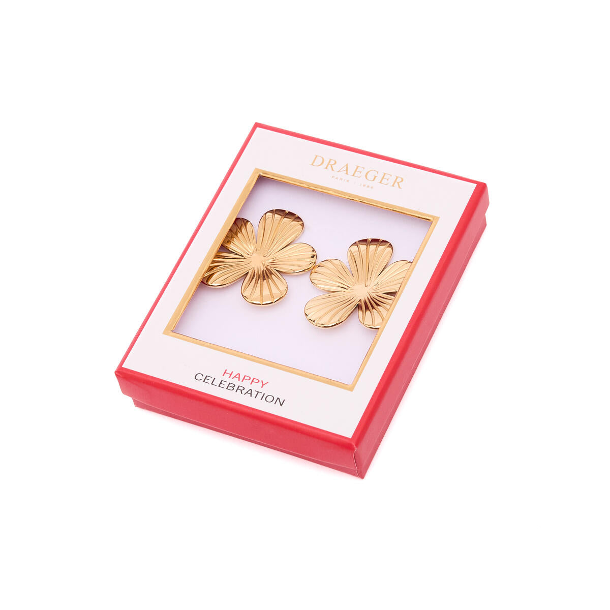 Boucles d'oreilles Dorées Fleurs 3