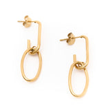 Cocktail Wave Hoop Earrings
