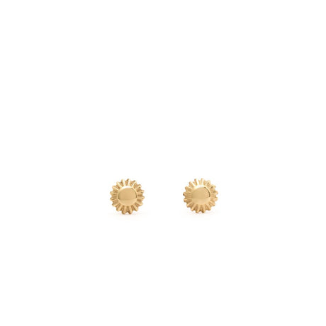 Boucles d'Oreilles Dorées Soleil 1