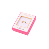 Anillo con dije de onda de acero inoxidable - Oro