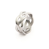 Bague Argentée Entremêlée 2