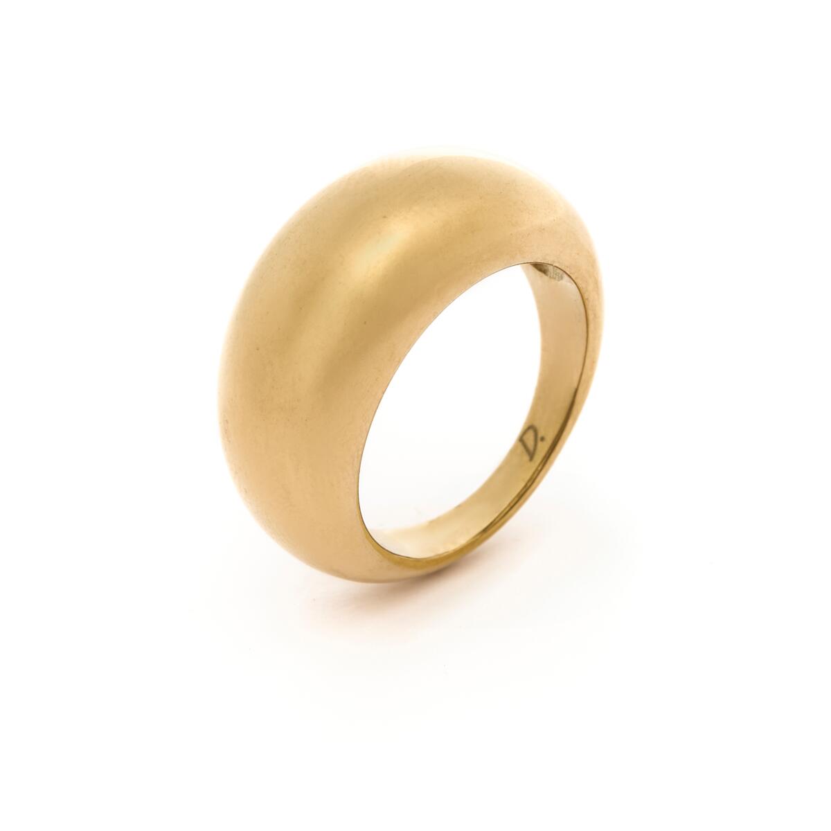 Bague Dorée Dome 2