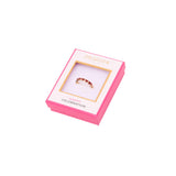 Bague Dorée Cœurs Rouge 3