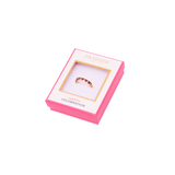 Anillo con dije de onda de acero inoxidable - Oro