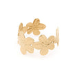 Bracelet Jonc Doré Fleurs 1