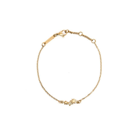 Bracelet Fin Doré Double étoiles 1