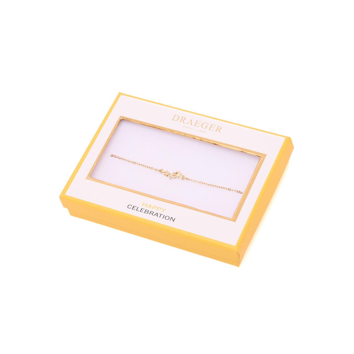 Bracelet Fin Doré Double étoiles 3