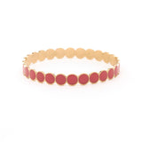 Bracelet Jonc Cercles Email Orange 2