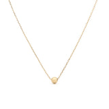 Collier pendentif boule dorée 1