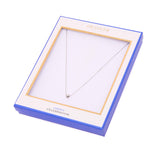 Collier pendentif boule argentée 3