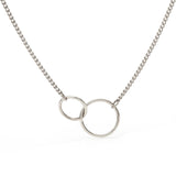 Collier Doré Double Anneaux 1