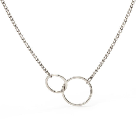 Collier Doré Double Anneaux 1