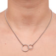 Collier Doré Double Anneaux 4