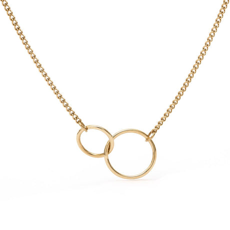 Collier Argenté Double Anneaux 1
