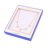 Collier doré ligne de pierres 3