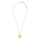 Collier Doré avec pendentif martelé 2