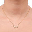 Collier Doré Pendentif Demi Soleil 4