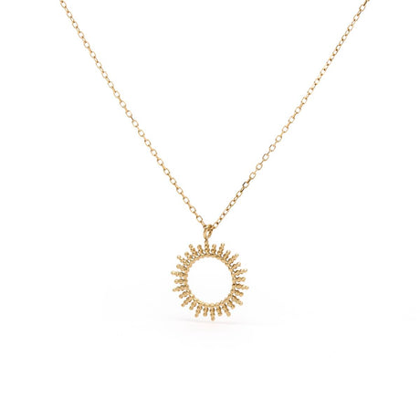 Collier Doré Pendentif Soleil 1