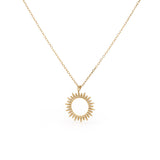 Collier Doré Pendentif Soleil 1