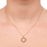 Collier Doré Pendentif Soleil 4