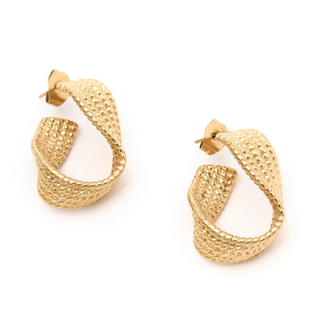 Boucles d’Oreilles Dorées Style Vintage 2
