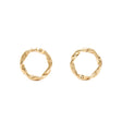 Boucles d’Oreilles Dorées Torsadées 1