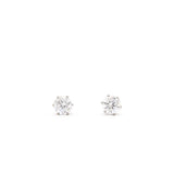 Boucles d'Oreilles Argentées Brillantes 1