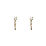 Boucles d’Oreilles Dorées Brillantes 1