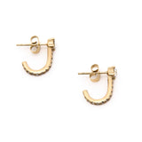 Boucles d’Oreilles Dorées Brillantes 2