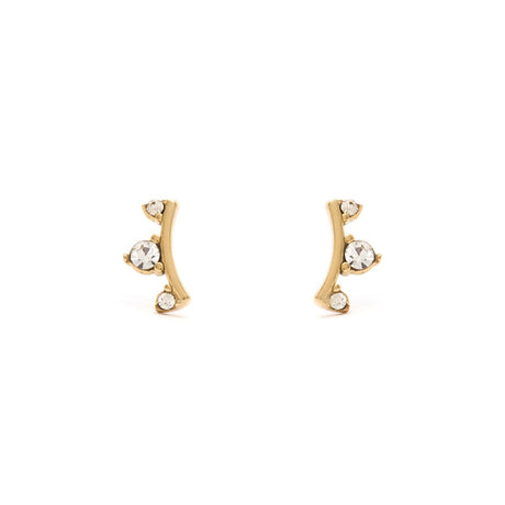 Boucles d’Oreilles Dorées en Arc 1