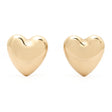 Boucles d'Oreilles Dorées Cœur Bombé 1