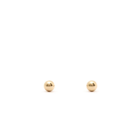 Boucles d'Oreilles Dorées Puces Rondes 1