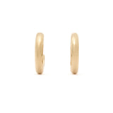 Boucles d'Oreilles Créoles Dorées Larges 1
