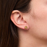 Boucles d'Oreilles Puce Rose 4