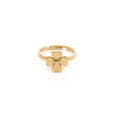 Bague Dorée Trèfle 1