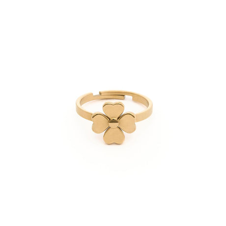 Bague Dorée Trèfle 1
