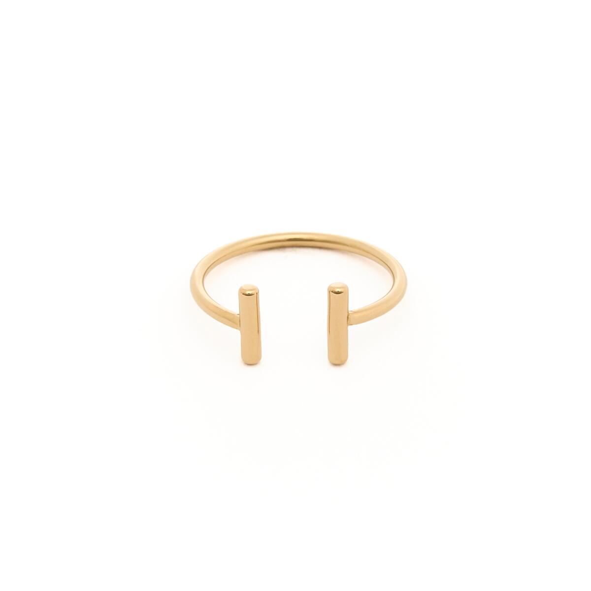 Bague dorée ouverte 1