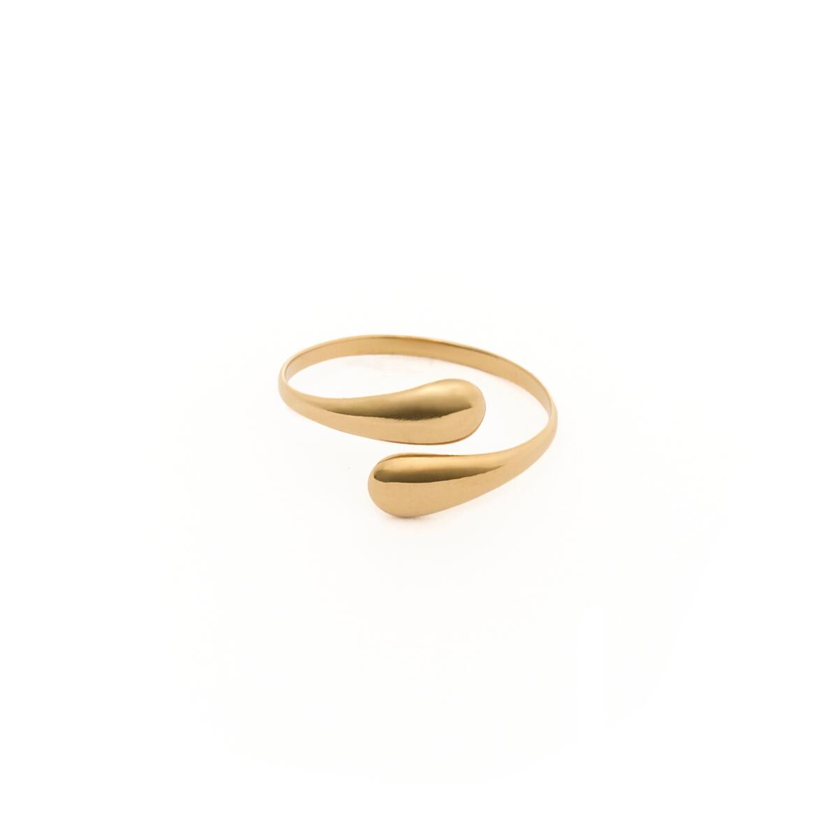 Bague Dorée Dome Ouverte 1