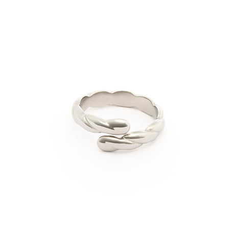 Bague Argentée Torsadée 1