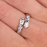 Bague Argentée Torsadée 4