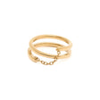 Bague Dorée Chaîne 1