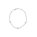 Bracelet Fin Argenté Etoiles Brillantes 1