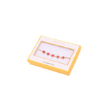 Bracelet Doré Etoiles Email Rouge 3