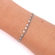 Bracelet Fin Argenté Avec Ronds 4