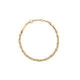 Bracelet Doré Maille Fine Entrelacée 1