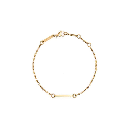 Bracelet Doré Barre Fine Martelée 1