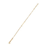 Bracelet Doré Barre Fine Martelée 2